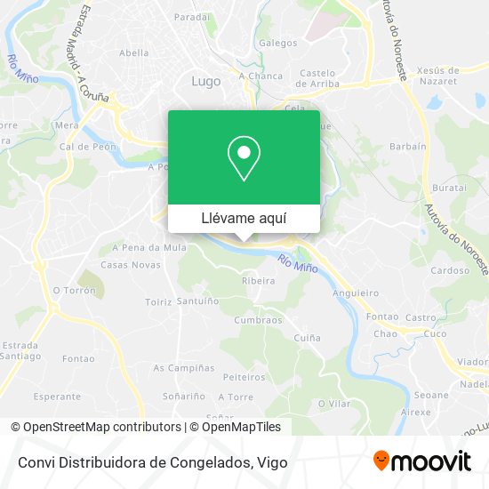 Mapa Convi Distribuidora de Congelados