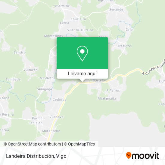 Mapa Landeira Distribución