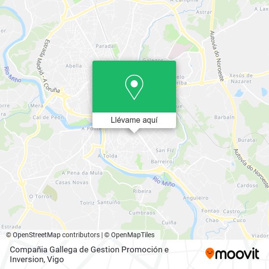 Mapa Compañia Gallega de Gestion Promoción e Inversion