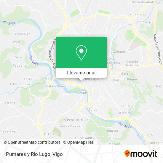 Mapa Pumares y Rio Lugo
