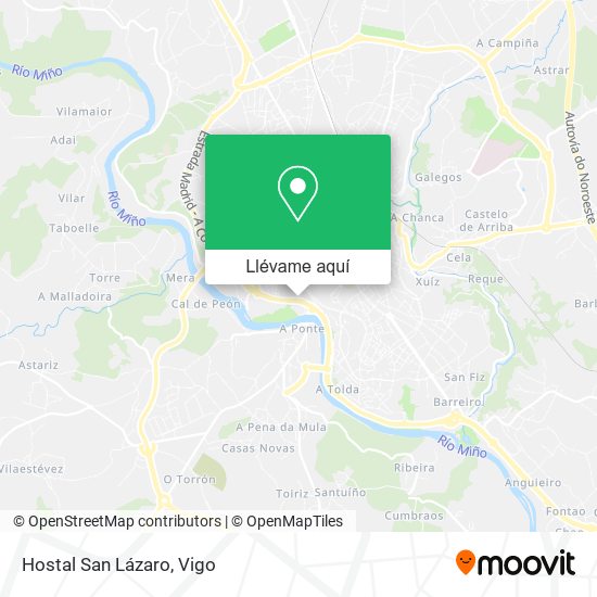 Mapa Hostal San Lázaro