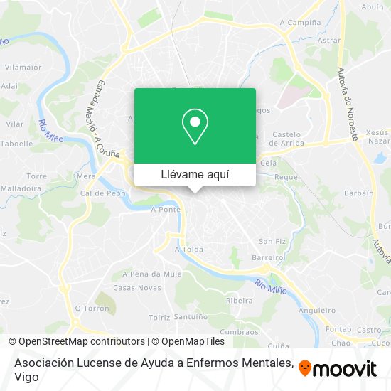 Mapa Asociación Lucense de Ayuda a Enfermos Mentales