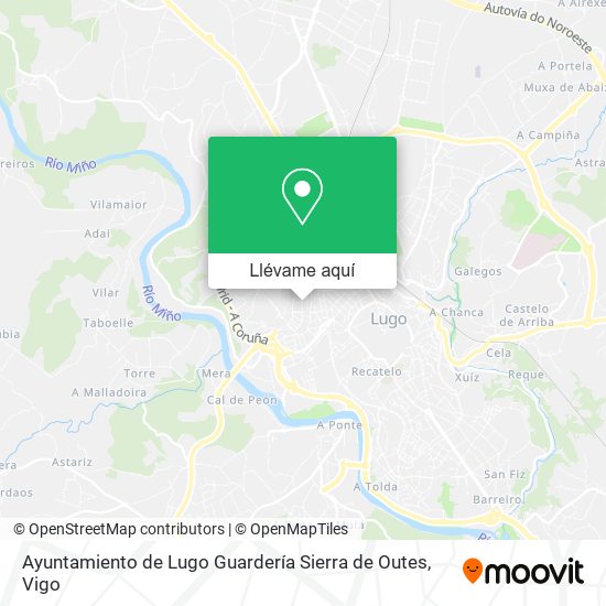 Mapa Ayuntamiento de Lugo Guardería Sierra de Outes