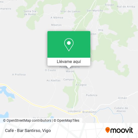 Mapa Café - Bar Santirso