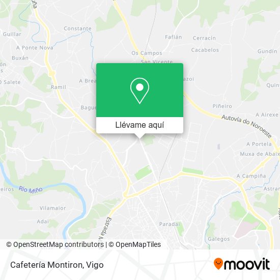 Mapa Cafetería Montiron