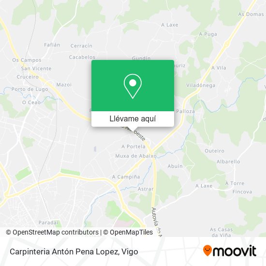 Mapa Carpinteria Antón Pena Lopez