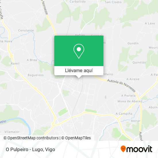 Mapa O Pulpeiro - Lugo