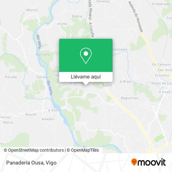 Mapa Panadería Ousa