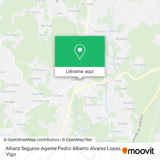 Mapa Allianz Seguros-Agente Pedro Alberto Alvarez Lopez
