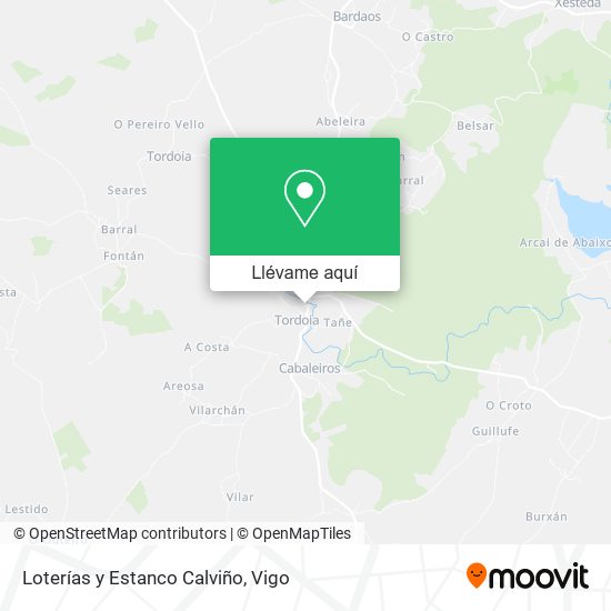 Mapa Loterías y Estanco Calviño