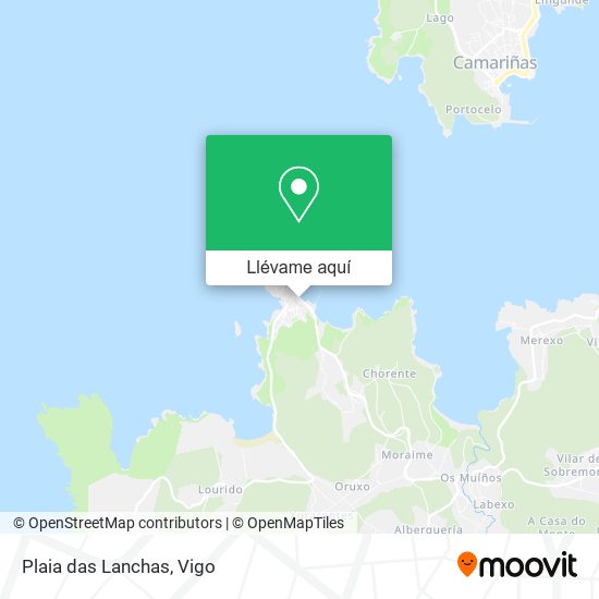 Mapa Plaia das Lanchas