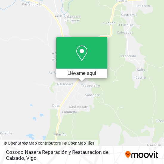 Mapa Cosoco Nasera Reparación y Restauracion de Calzado