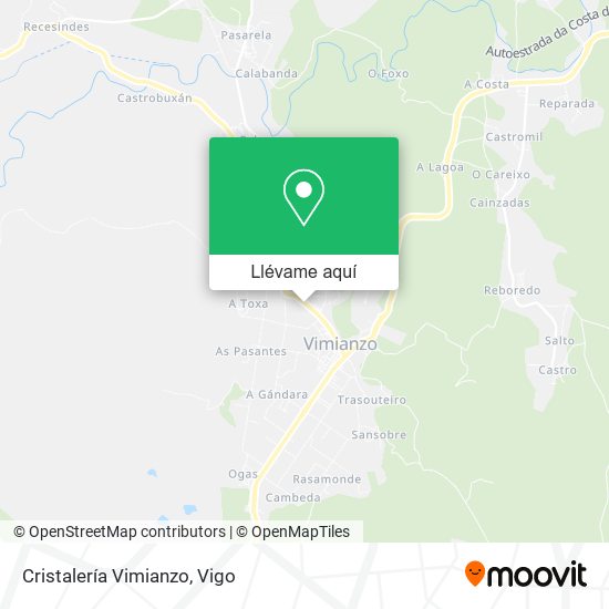Mapa Cristalería Vimianzo