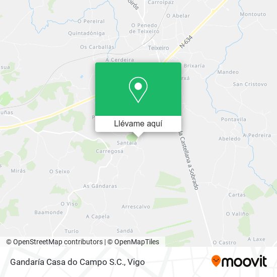 Mapa Gandaría Casa do Campo S.C.