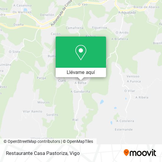 Mapa Restaurante Casa Pastoriza