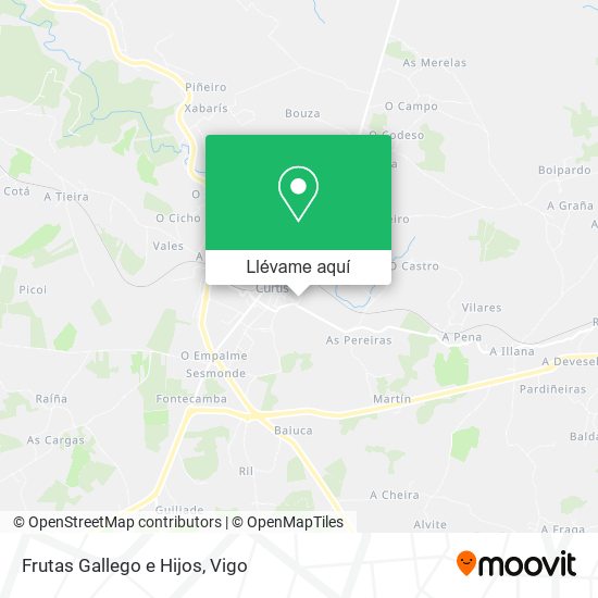 Mapa Frutas Gallego e Hijos