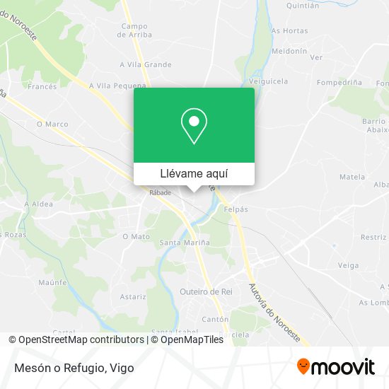 Mapa Mesón o Refugio