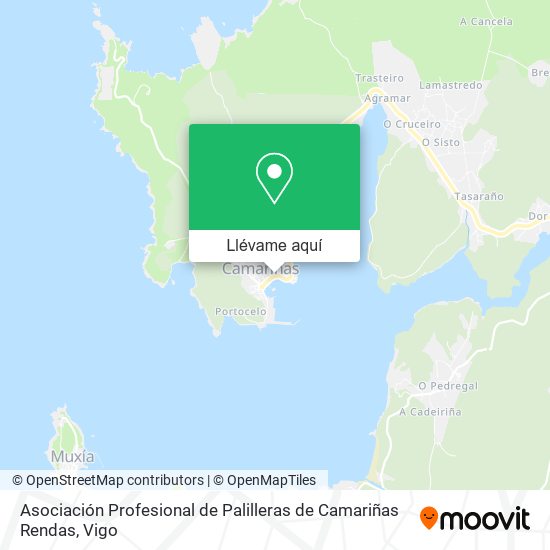 Mapa Asociación Profesional de Palilleras de Camariñas Rendas
