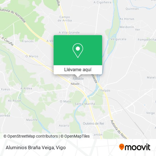Mapa Aluminios Braña Veiga