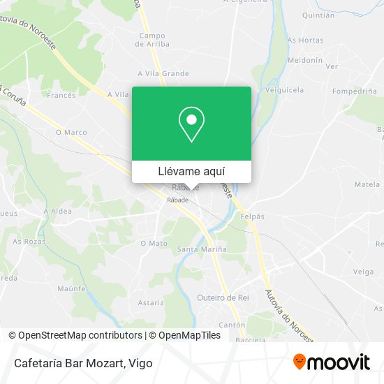 Mapa Cafetaría Bar Mozart