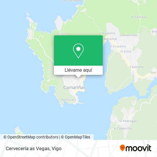 Mapa Cervecería as Vegas
