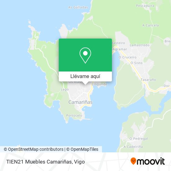 Mapa TIEN21 Muebles Camariñas