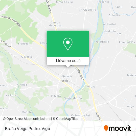 Mapa Braña Veiga Pedro