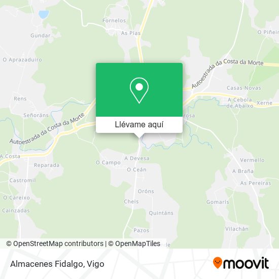 Mapa Almacenes Fidalgo