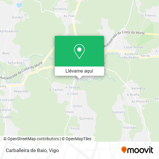 Mapa Carballeira de Baio