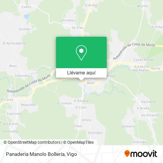 Mapa Panaderia Manolo Bollería