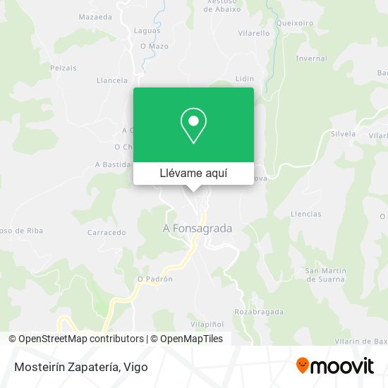 Mapa Mosteirín Zapatería