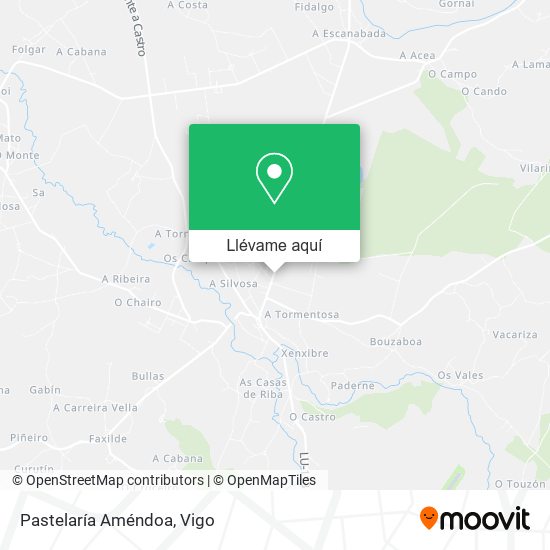 Mapa Pastelaría Améndoa