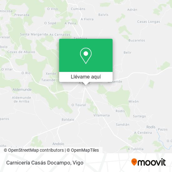 Mapa Carnicería Casás Docampo