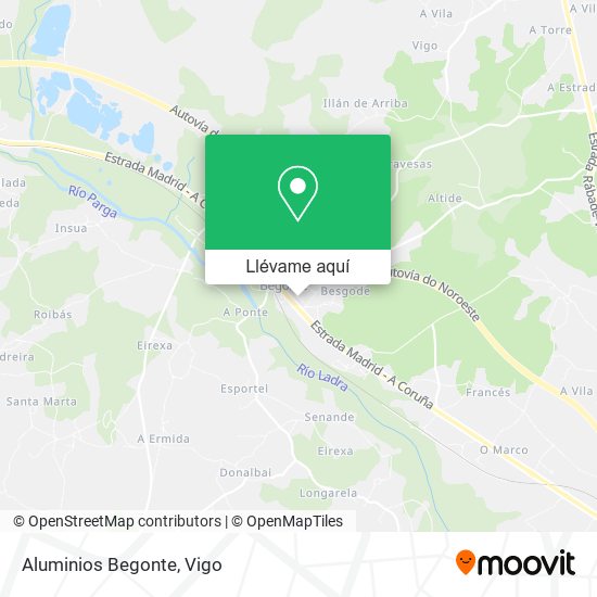 Mapa Aluminios Begonte