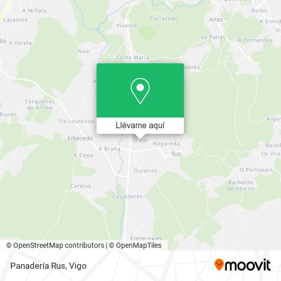 Mapa Panadería Rus