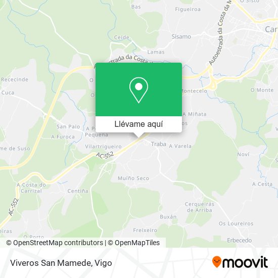 Mapa Viveros San Mamede