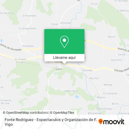 Mapa Fonte Rodríguez - Espectaculos y Organización de F