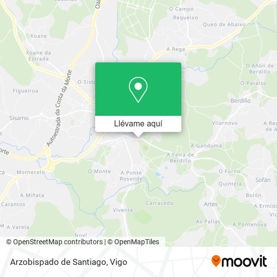 Mapa Arzobispado de Santiago