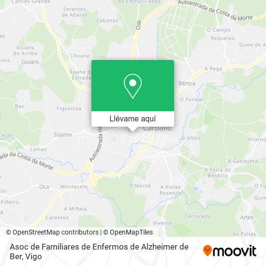 Mapa Asoc de Familiares de Enfermos de Alzheimer de Ber