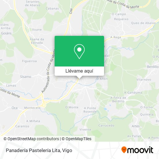 Mapa Panadería Pastelería Lita