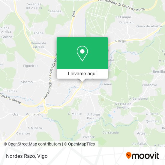 Mapa Nordes Razo