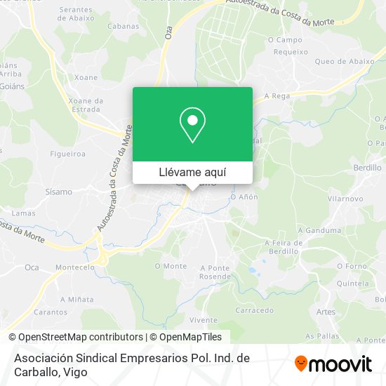 Mapa Asociación Sindical Empresarios Pol. Ind. de Carballo