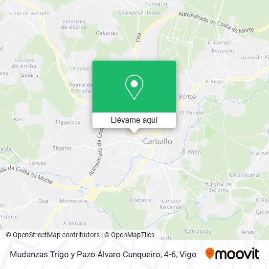 Mapa Mudanzas Trigo y Pazo Álvaro Cunqueiro, 4-6