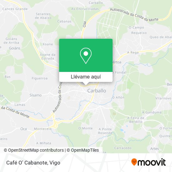 Mapa Café O' Cabanote