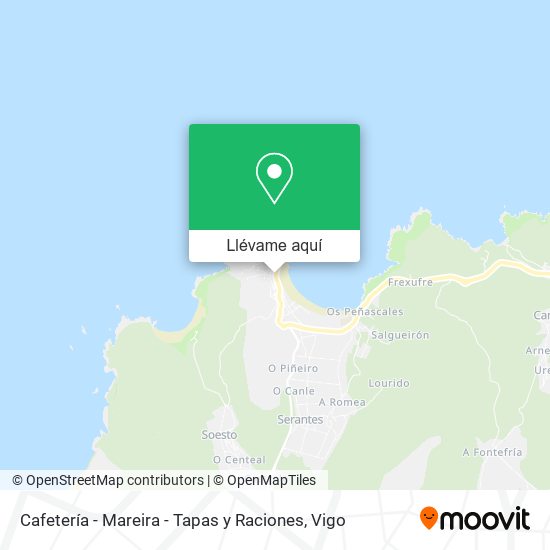 Mapa Cafetería - Mareira - Tapas y Raciones