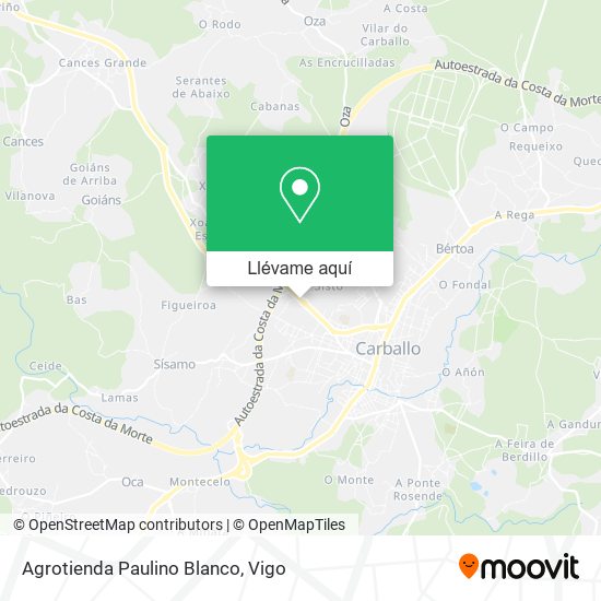 Mapa Agrotienda Paulino Blanco