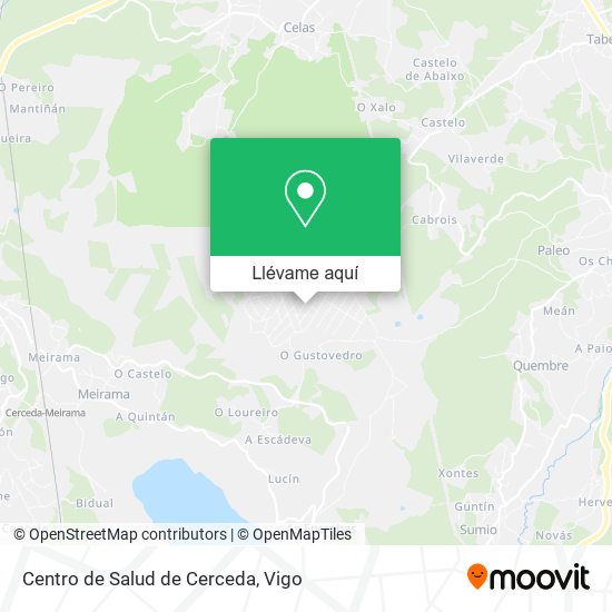 Mapa Centro de Salud de Cerceda