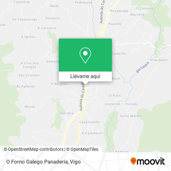 Mapa O Forno Galego Panadería