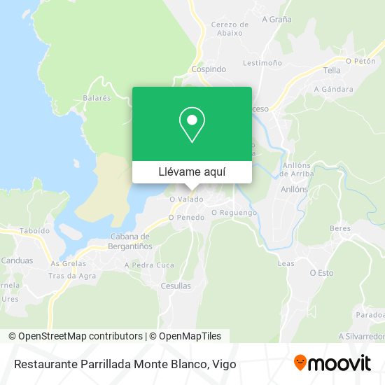 Mapa Restaurante Parrillada Monte Blanco