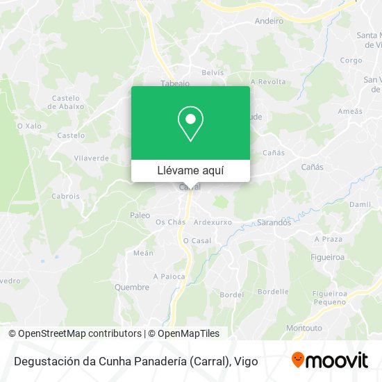 Mapa Degustación da Cunha Panadería (Carral)